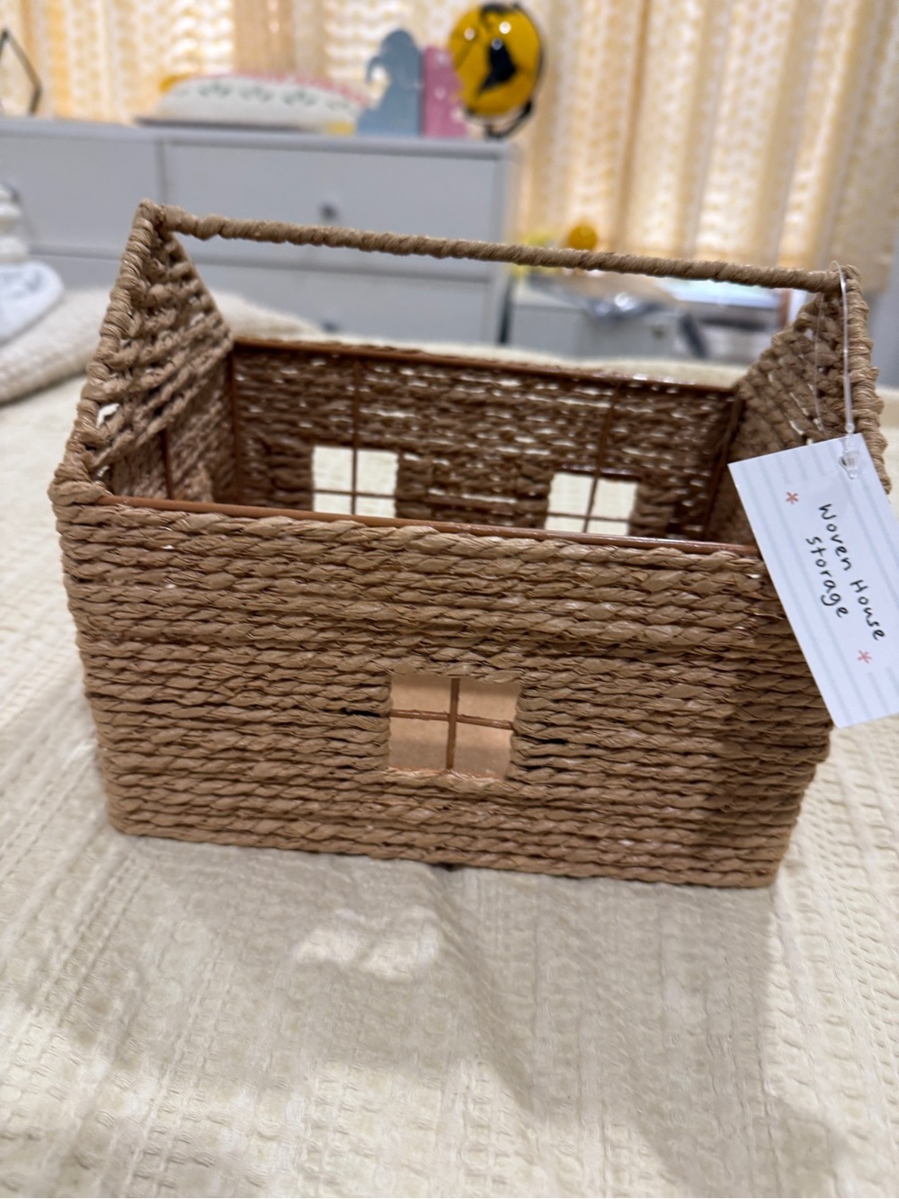 brand new target open top woven house storage